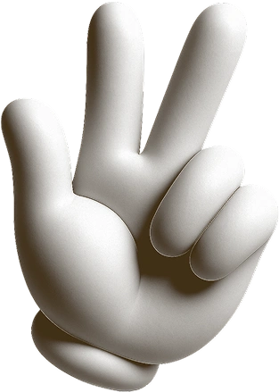 Image of a hand holding up three fingers.